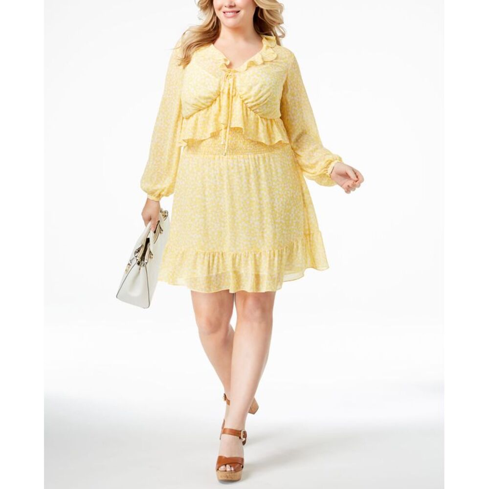 Michael Michael Kors Plus Size Ruffled Dress